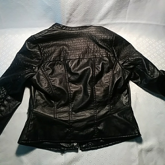 Jou Jou Pleather Jacket - Picture 4 of 8